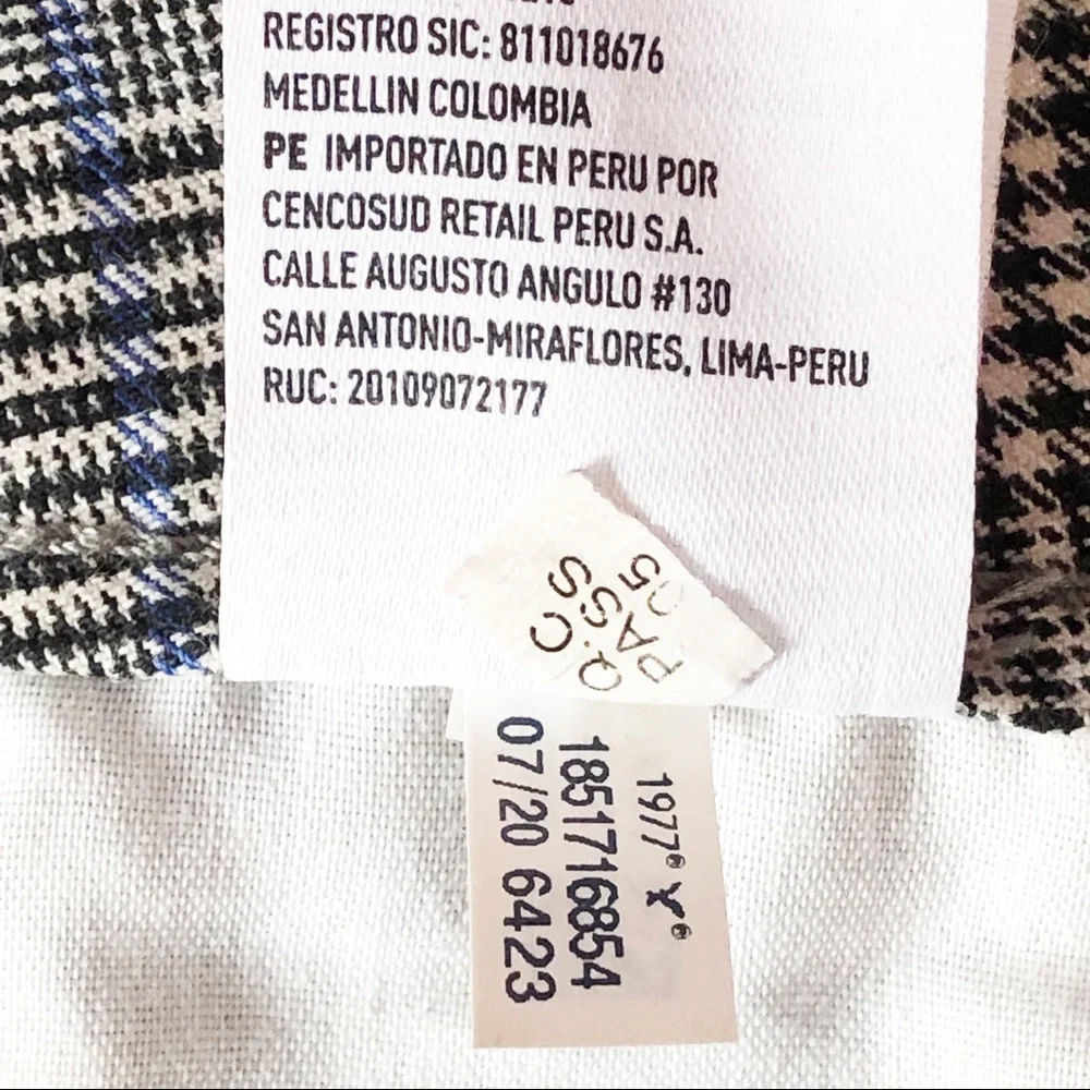 American Eagle Preppy Gray Plaid Super Stretch Hi-Rise Mini Skirt 8
